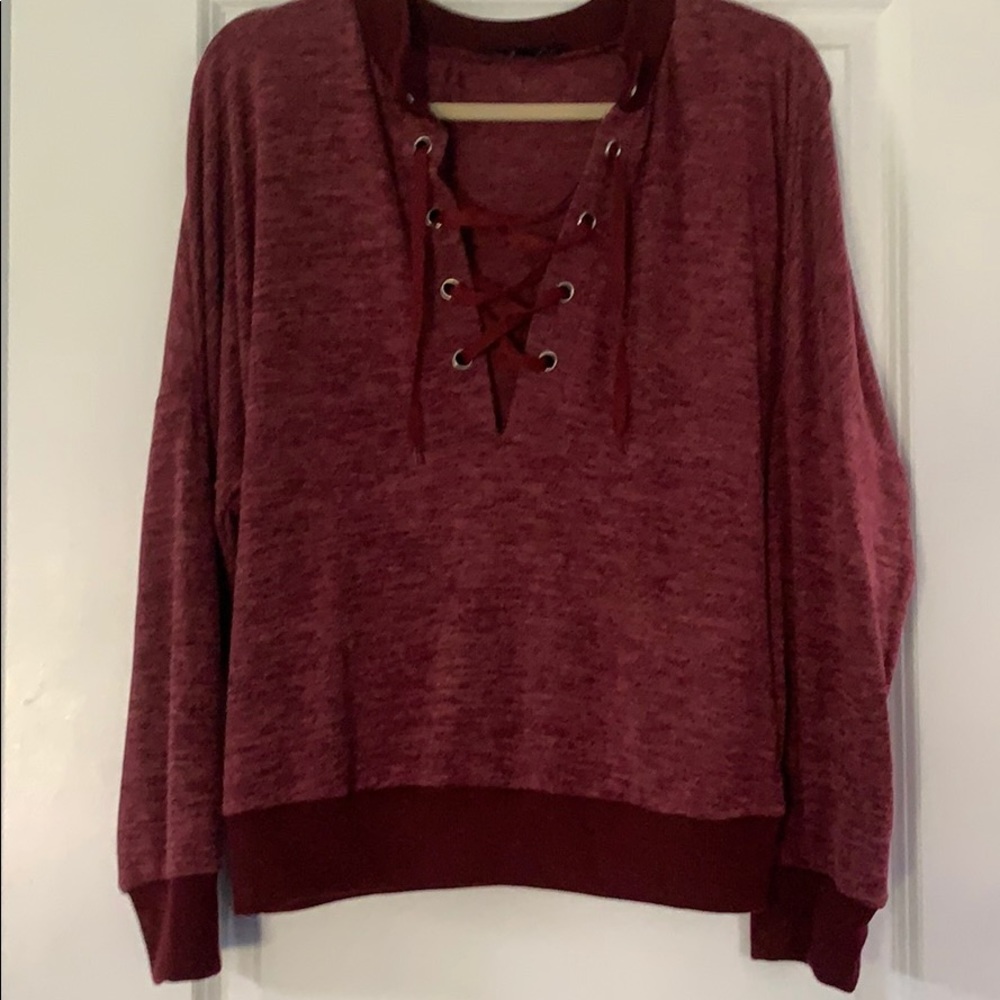 Criss-cross V-Neck Sweater